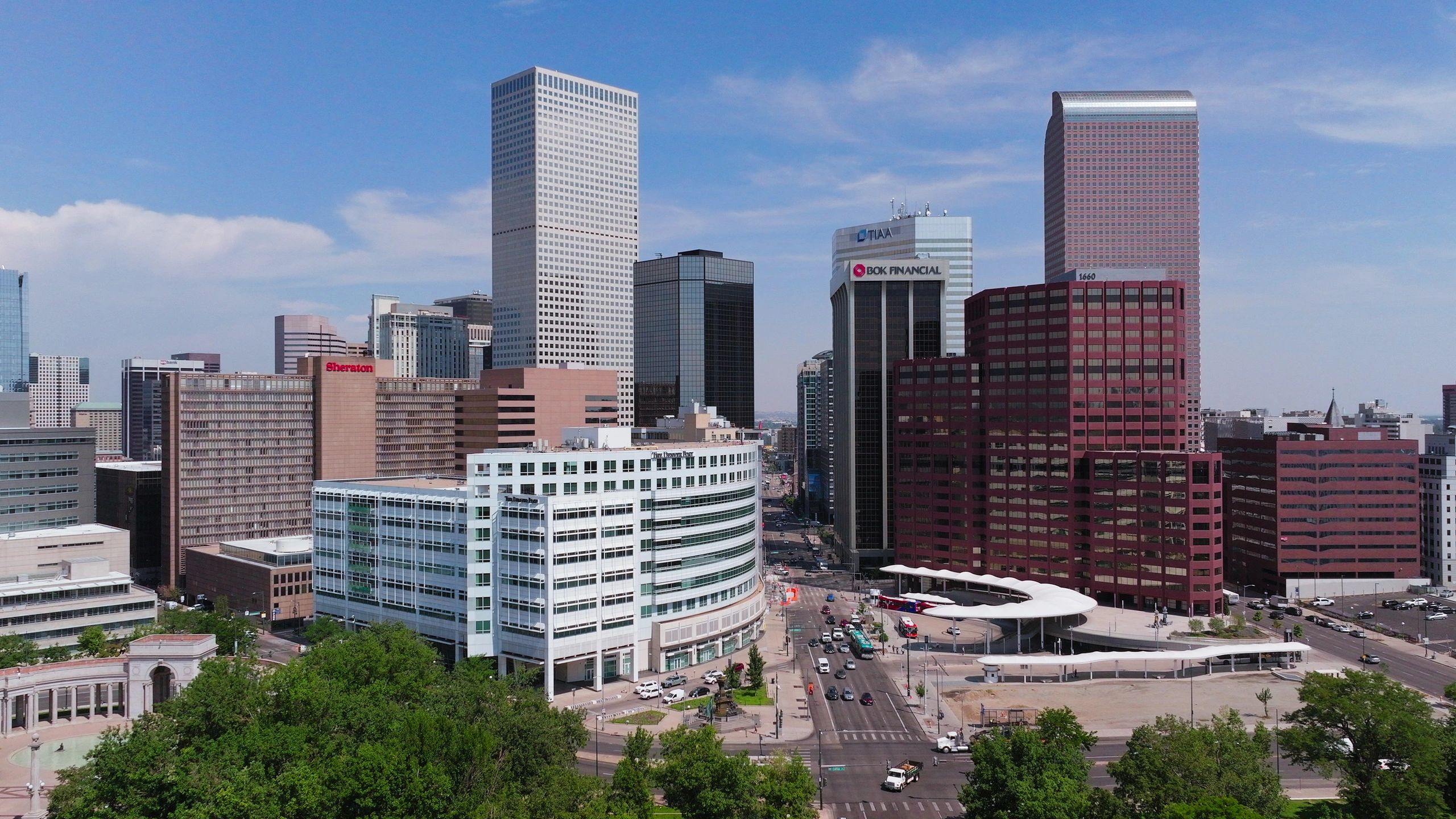 Downtown Denver commercial skyline representing Colorado market expertise